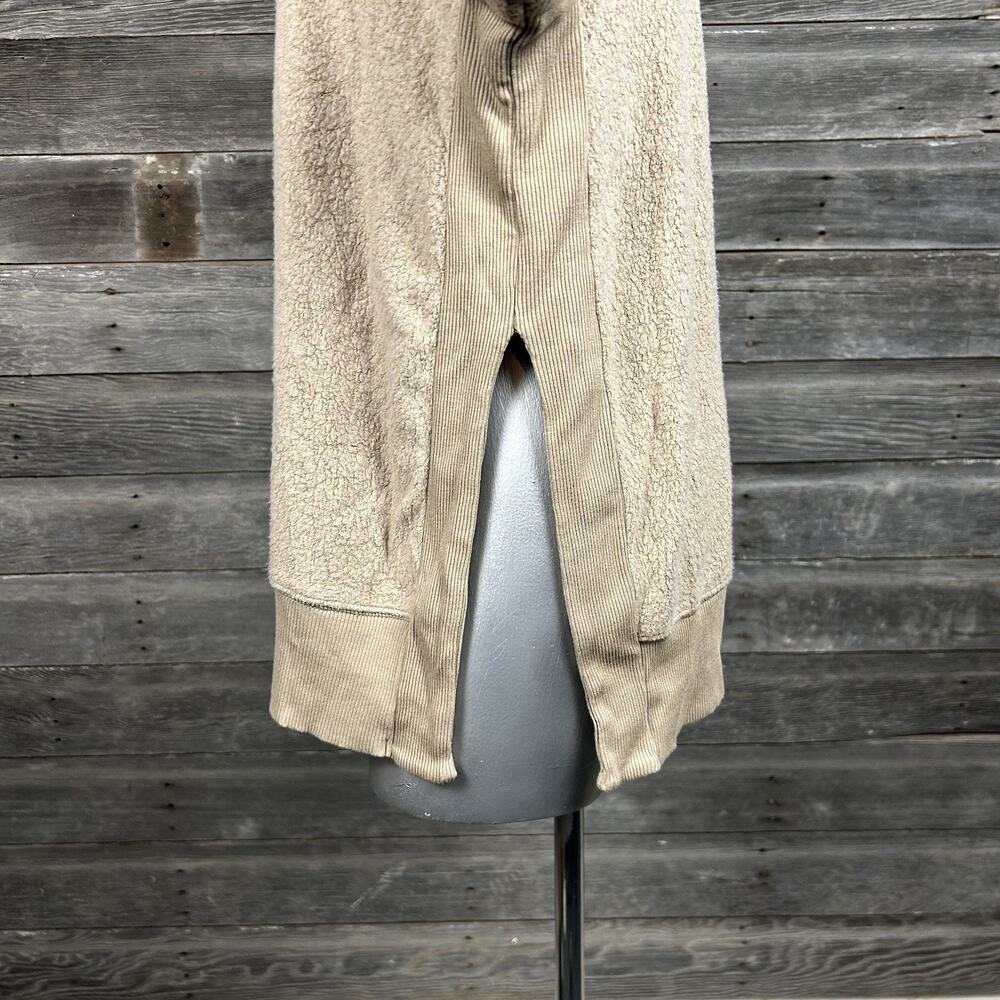 Aerie Chilled Out Sherpa Sweatshirt XS Beige Oversized Top Cozy Lounge - Picture 4 of 9